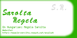 sarolta megela business card